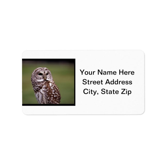 Uggla (5) adressetikett (Framsidan)