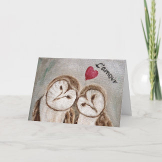 Uggla alltid kärlek du ditt Valentine Card Helgkort