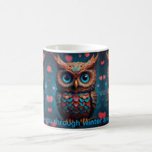 Uggla alltid kärlek du kaffemugg