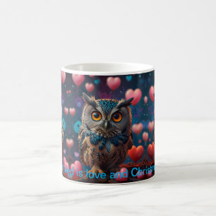 Uggla alltid kärlek du kaffemugg