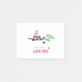 uggla alltid kärlek du post-it block