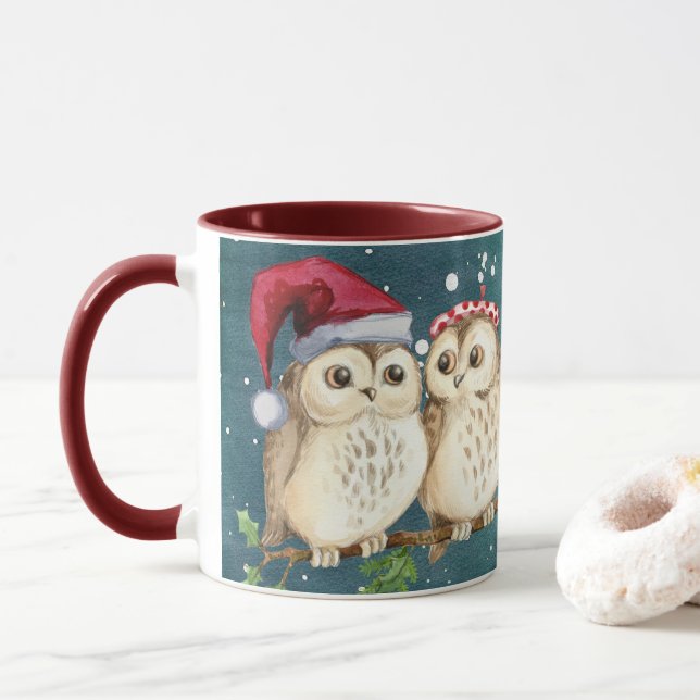 Uggla Alltid Kärlek You | Julgåva från Cute Winter Mugg (Med munk)