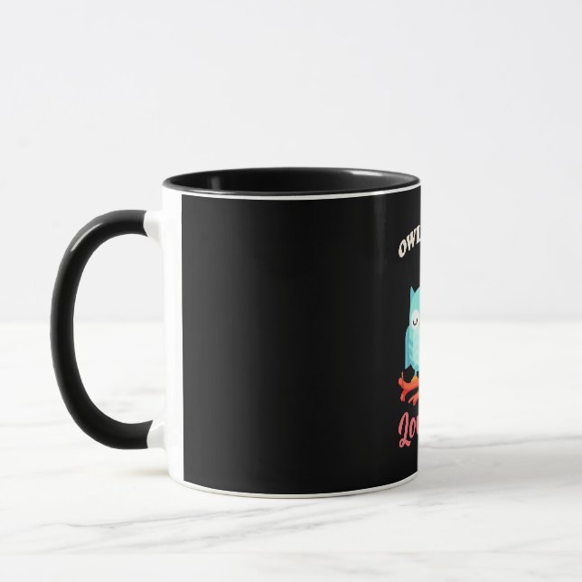 Uggla Alltid Kärlek You Mugg (Vänster)