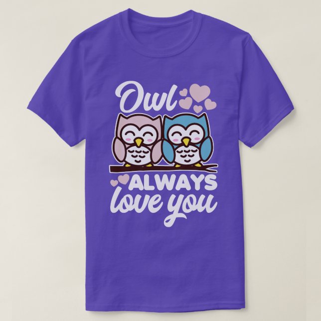 Uggla Alltid Kärlek You T Shirt (Design framsida)