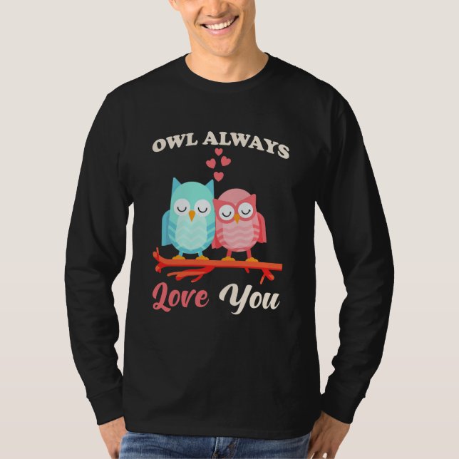Uggla Alltid Kärlek You T Shirt (Framsida)