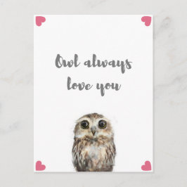 Uggla Alltid Kärlek You Vykort