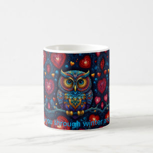 Uggla älskar dig alltid kaffemugg