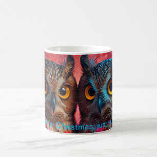Uggla älskar dig alltid kaffemugg