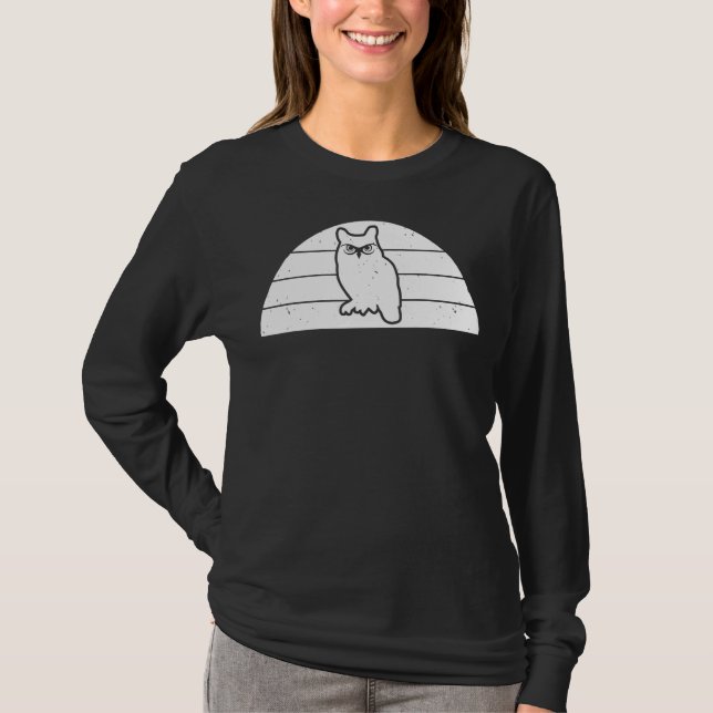 Uggla Älskare Funny Uggla T Shirt (Framsida)