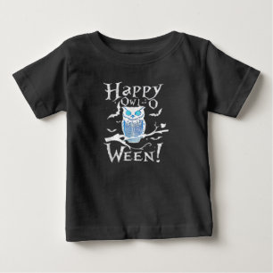 Uggla Älskare Lycklig Uggla Funny Uggla Hallowee T Shirt