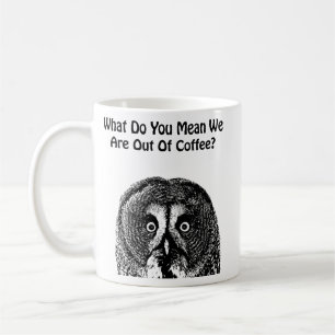 Uggla Ansikte Animals kaffekonst Kaffemugg