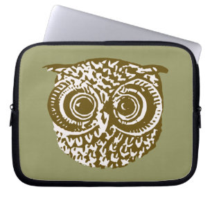 Uggla ansikte laptop sleeve