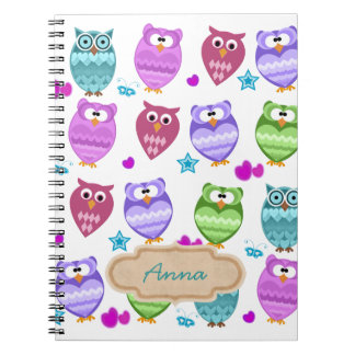 uggla anteckningsbok med spiral