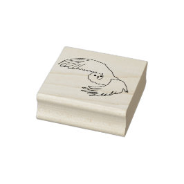 Uggla Art Frimärke Stämpel