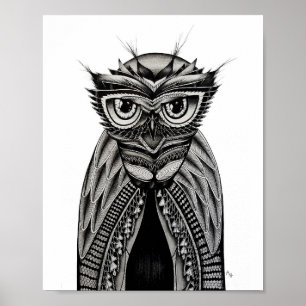 Uggla Art Poster