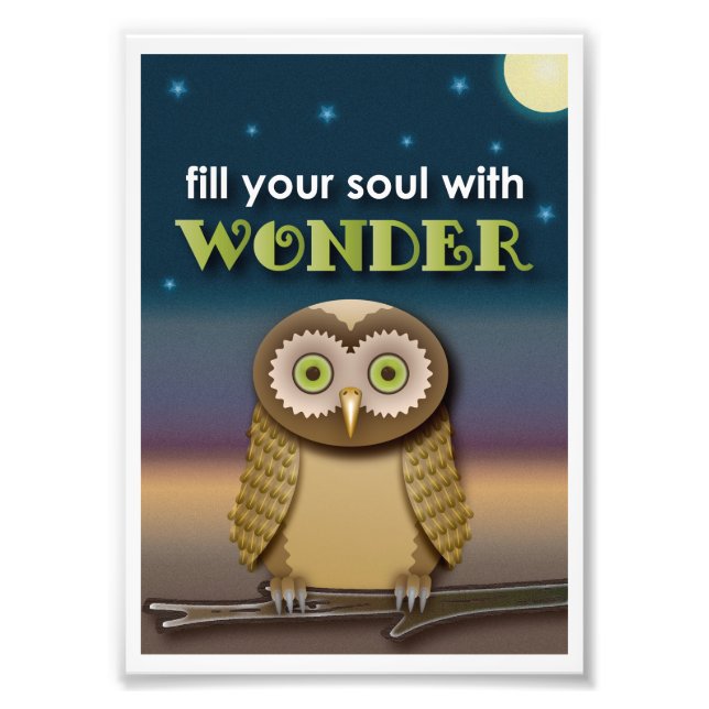 Uggla Art-utskrift Fototryck (Framsidan)