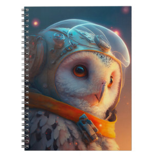 Uggla Astronaut bärbar dator Anteckningsbok