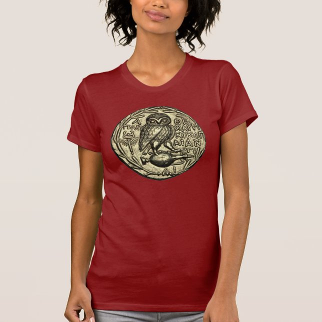 Uggla av Athena T-shirt (Framsida)