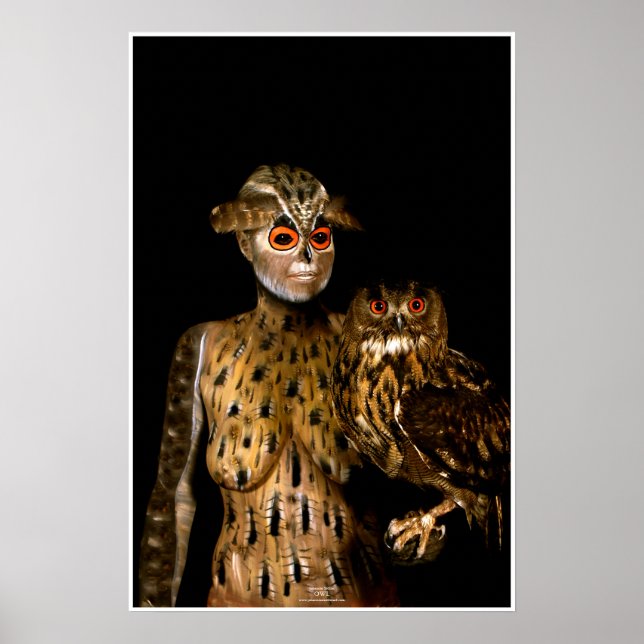 Uggla av Johannes Stötter Poster (Framsidan)