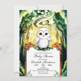 Uggla Baby Shower Inbjudningar