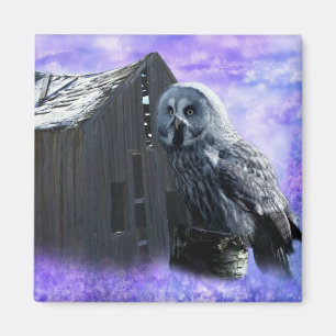 Uggla Barn Shed Magnet