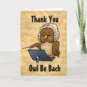 Uggla BE Bach Funny Tack Hospitality Card Kort