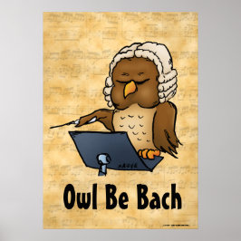 Uggla BE Bach Music Poster