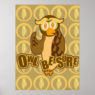 Uggla Be säkert Poster