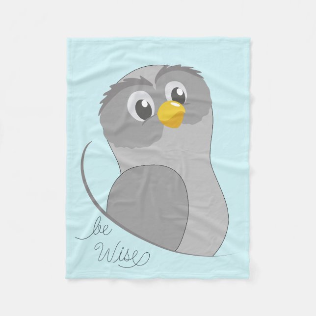 Uggla-be Wise Fleece Blanket (Framsidan)
