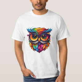 Uggla bibliotekarie: Graffiti Colorful T-shirt Art