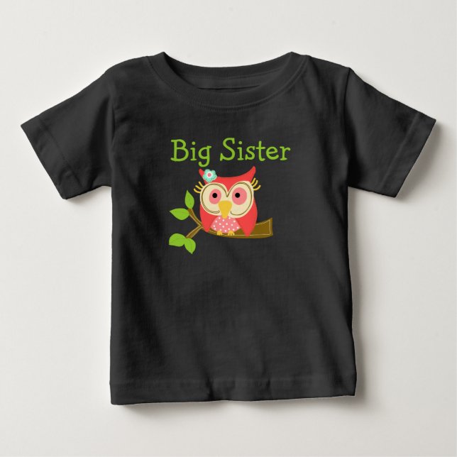Uggla Big Sister T Shirt (Framsida)