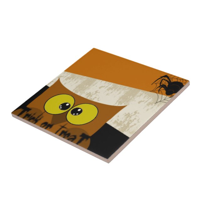 Uggla Bild Kakelplatta (Sidan)