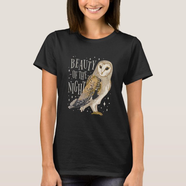 Uggla Bird Animal Ugglor 1 T Shirt (Framsida)