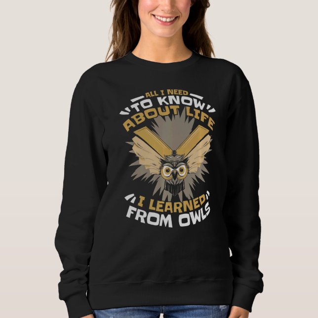 Uggla Bird Animal Ugglor T Shirt (Framsida)