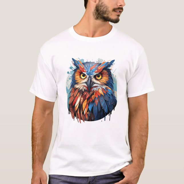Uggla Bird Animal World Wildlife Beauty Discovery T Shirt (Framsida)
