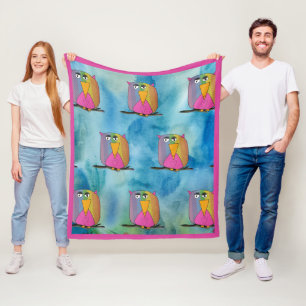 Uggla Bird "Art by Kids" Fleecefilt
