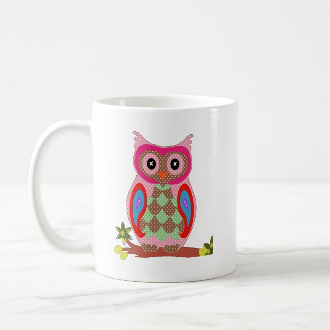 Uggla Bird Art Kaffemugg (Vänster)