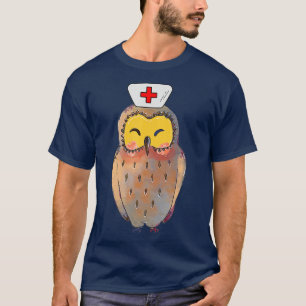 Uggla Bird Night Shift Nursing Healthcare Nurse We T Shirt