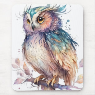 Uggla Bird Porträtt Animal Painting Wildlife utomh Musmatta