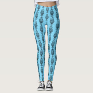 Uggla (blå) - Leggings