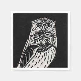 Uggla Black and White Papper Napkins Pappersservett