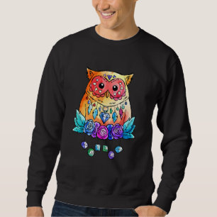 Uggla Boho Chic Lång Ärmad Tröja