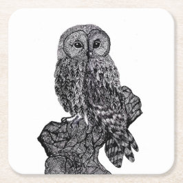 Uggla bord underlägg papper kvadrat