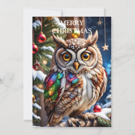 Uggla Brings Warmth och Joy Julkort