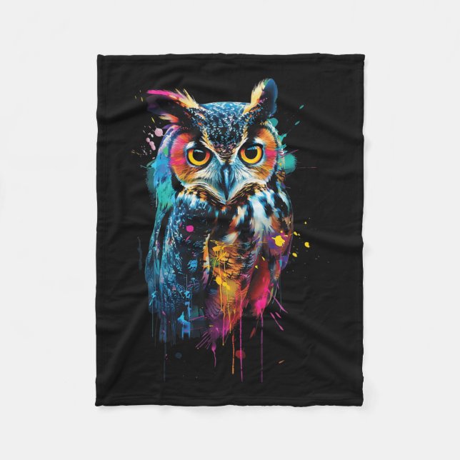 Uggla Colorful Fleecefilt (Framsidan)