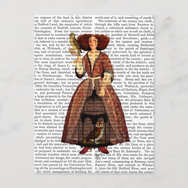 Uggla Dam Vykort (Framsida)