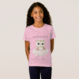 Uggla dansar rosa tutu ballerina t shirt
