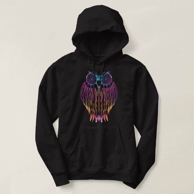 Uggla Dream Catcher Feathers Dreamer Dreams Spirit Hoodie (Design framsida)