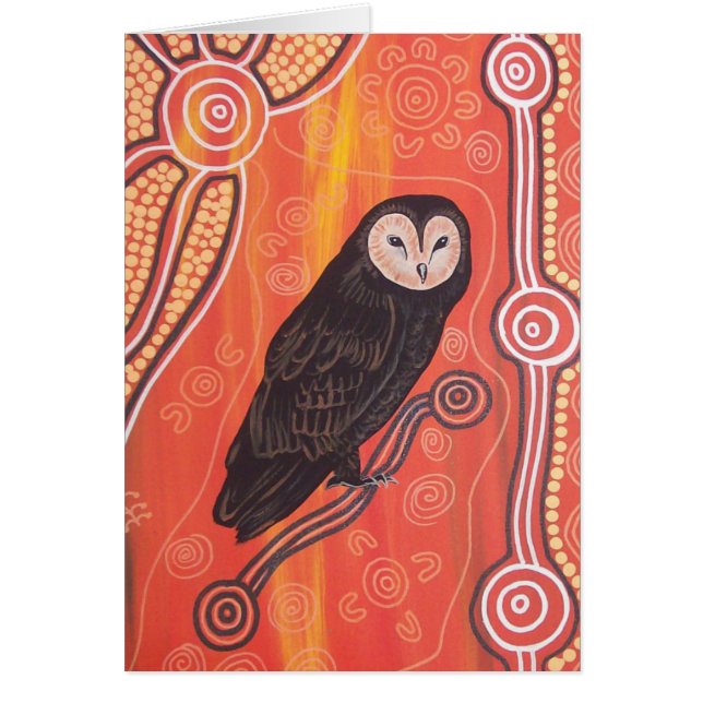 Uggla Dreaming Hälsningskort (Framsidan)