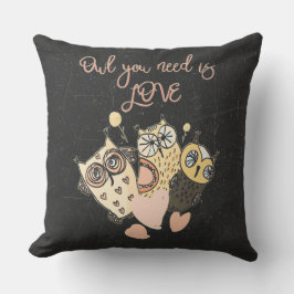 Uggla du behöver är KÄRLEK Kudde